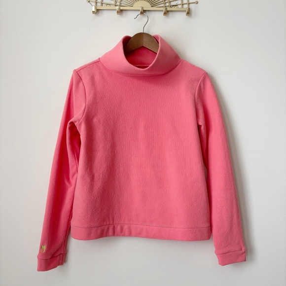 Dudley Stephens Park Slope Fleece Pullover Small Coral - Picture 6 of 6
